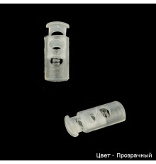 Фіксатор на два отвори 3351 Прозорий 500 шт