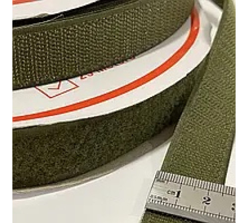 Липучка хакі 2.5см (25 м)