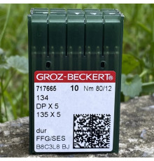 Голки GROZ-BECKERT для промислових швейних машин DPx5 135x5 80/12 FFG/SES