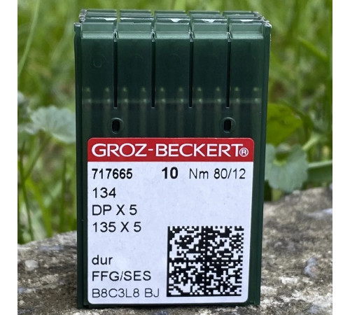 Голки GROZ-BECKERT для промислових швейних машин DPx5 135x5 80/12 FFG/SES