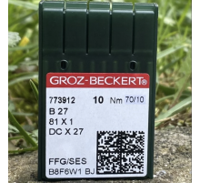 Голки GROZ-BECKERT для промислових оверлоків B27/DCx27 81x1 70/10 FFG/SES