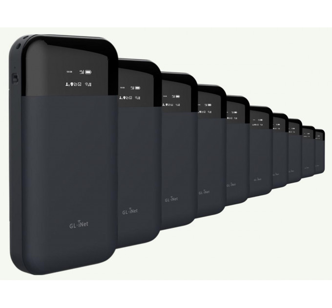 Комплект 10 шт портативний WiFi роутер GL.iNet Mudi V2 GL-E750V2 600 Мбіт/с 5 ГГц + 2.4 ГГц