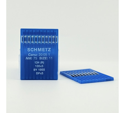 Голки Schmetz для промислових швейних машин DPx5 135x5 75/11 SY1955 Голки Schmetz для промислових швейних машин DPx5 135x5 75/11 SY1955