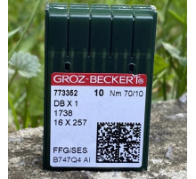 Голки GROZ-BECKERT для промислових швейних машин DBx1 16x257 70/10 FFG/SES