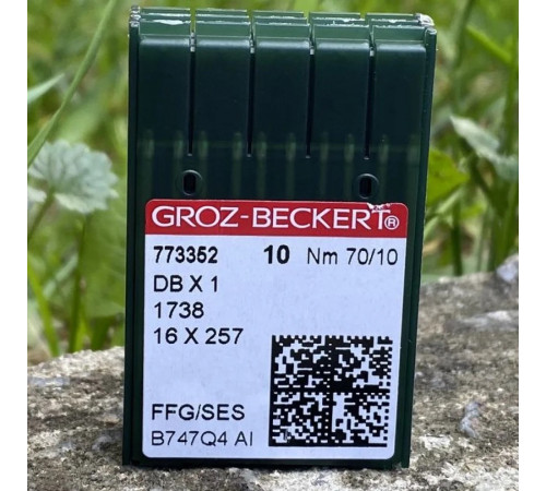 Голки GROZ-BECKERT для промислових швейних машин DBx1 16x257 70/10 FFG/SES