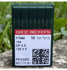 Голки GROZ-BECKERT для промислових швейних машин DPx5 135x5 70/10 FFG/SES