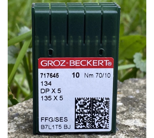 Голки GROZ-BECKERT для промислових швейних машин DPx5 135x5 70/10 FFG/SES